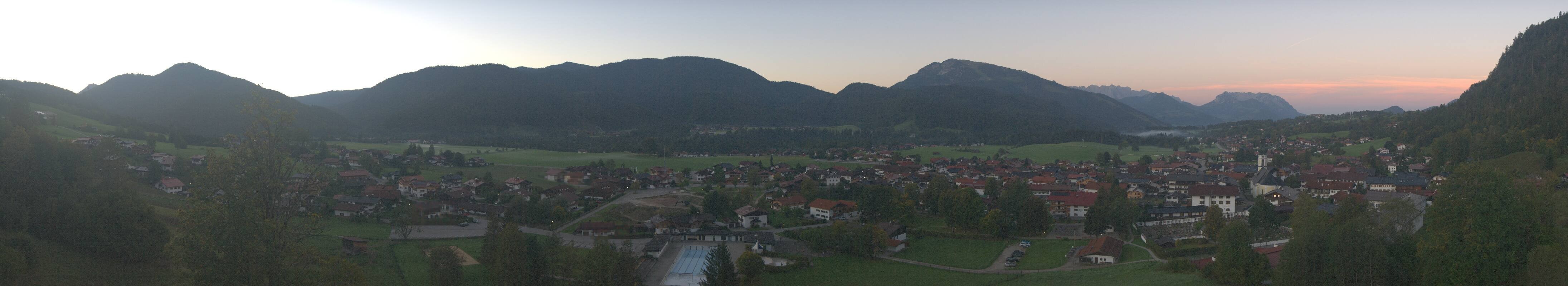 Archiv Foto Webcam Panoramablick auf das Dorf Reit im Winkl