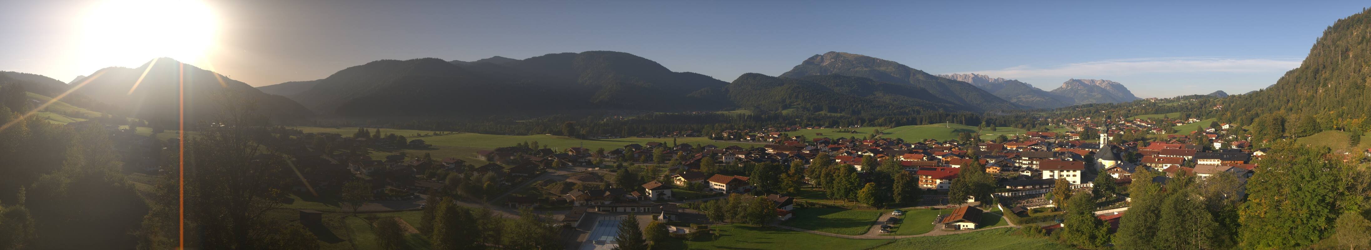 Archiv Foto Webcam Panoramablick auf das Dorf Reit im Winkl