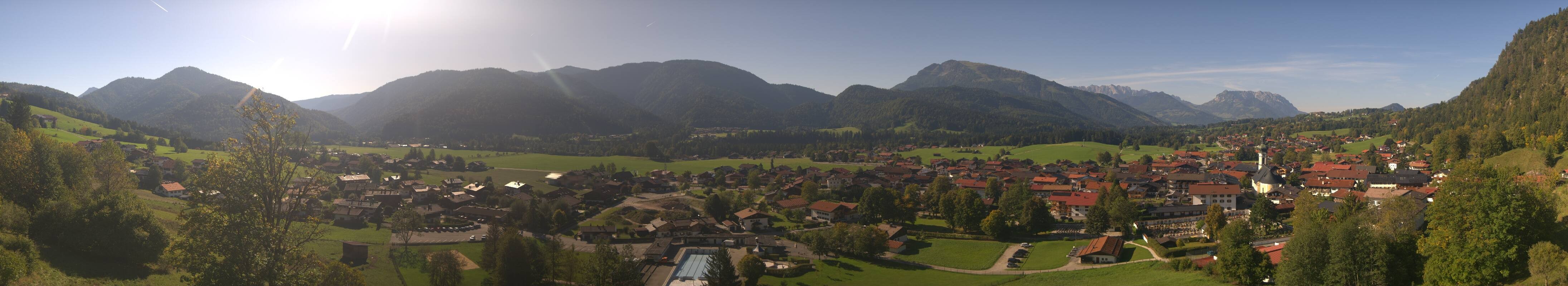 Archiv Foto Webcam Panoramablick auf das Dorf Reit im Winkl
