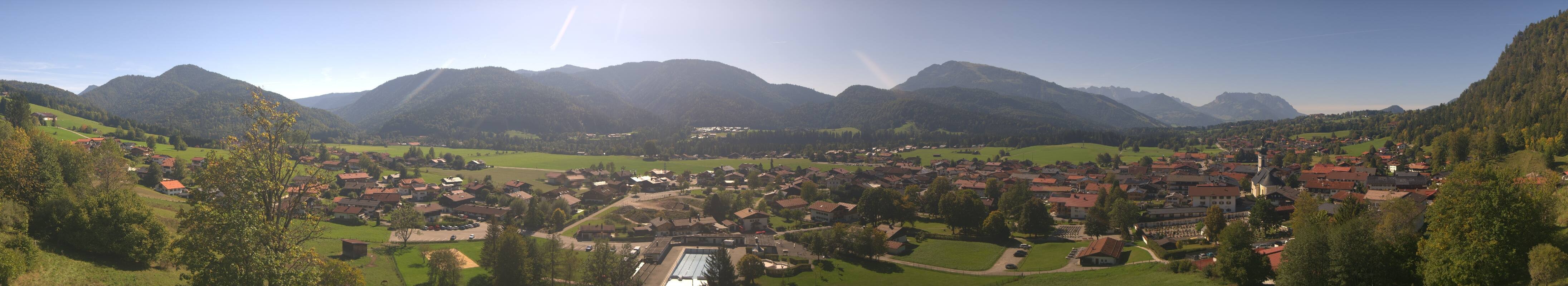 Archiv Foto Webcam Panoramablick auf das Dorf Reit im Winkl