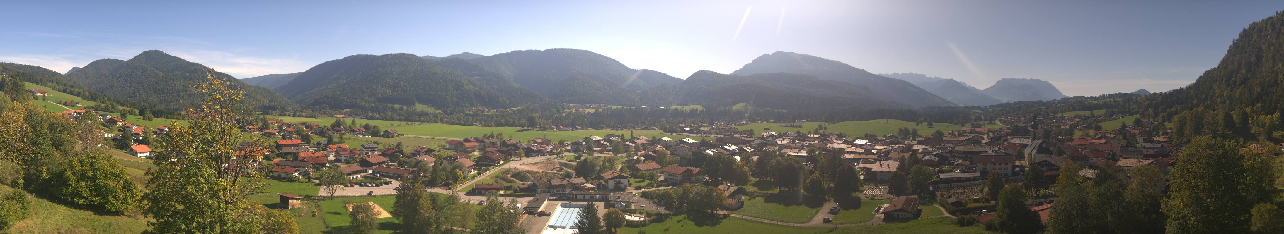 Archiv Foto Webcam Panoramablick auf das Dorf Reit im Winkl