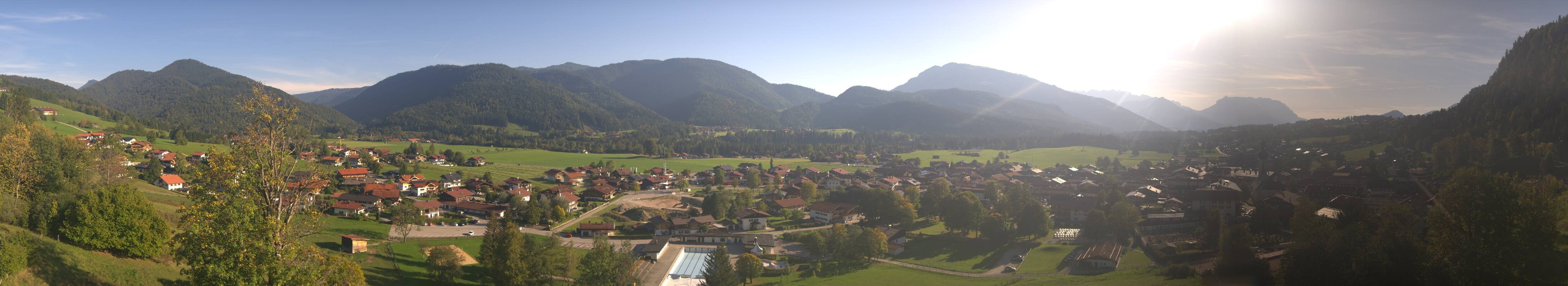 Archiv Foto Webcam Panoramablick auf das Dorf Reit im Winkl