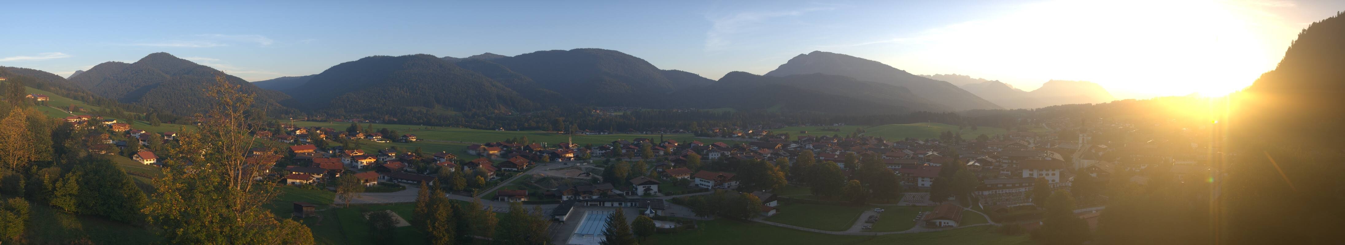 Archiv Foto Webcam Panoramablick auf das Dorf Reit im Winkl