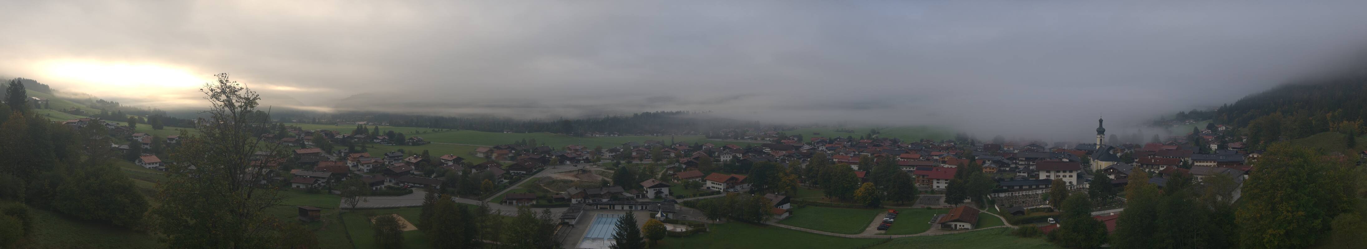 Archiv Foto Webcam Panoramablick auf das Dorf Reit im Winkl