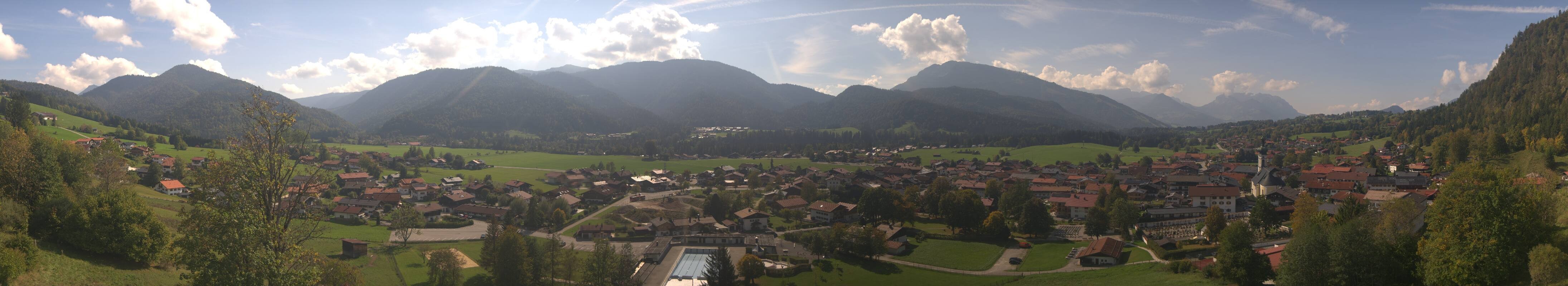 Archiv Foto Webcam Panoramablick auf das Dorf Reit im Winkl