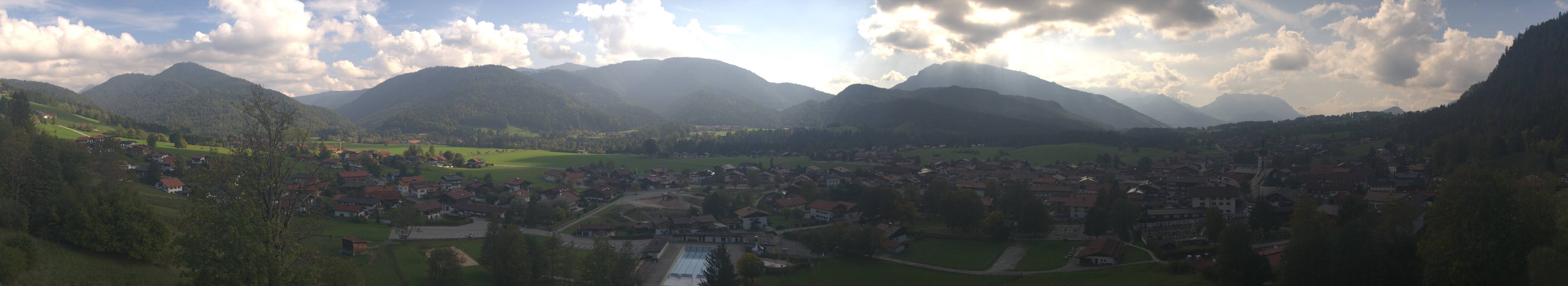 Archiv Foto Webcam Panoramablick auf das Dorf Reit im Winkl