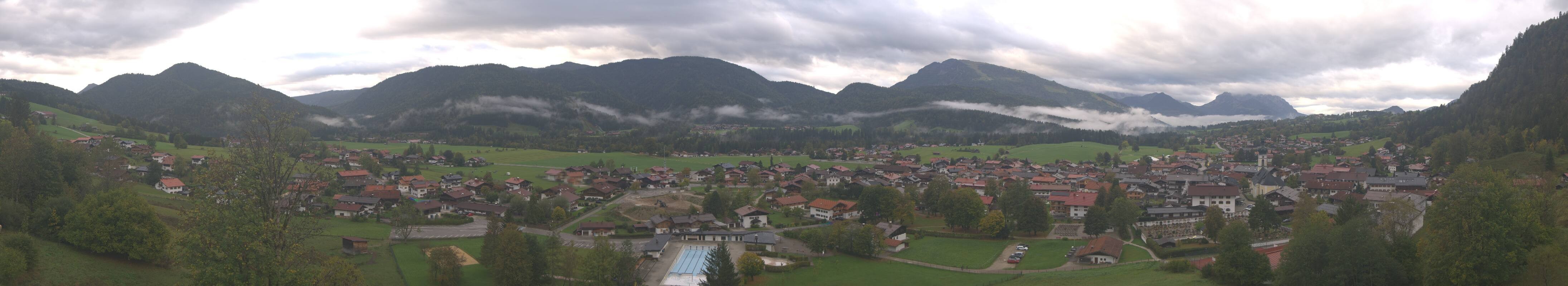 Archiv Foto Webcam Panoramablick auf das Dorf Reit im Winkl