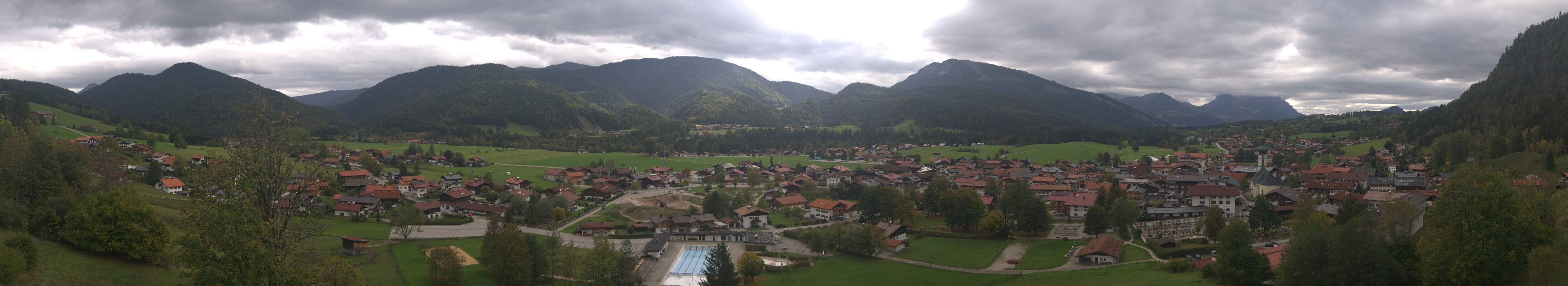 Archiv Foto Webcam Panoramablick auf das Dorf Reit im Winkl