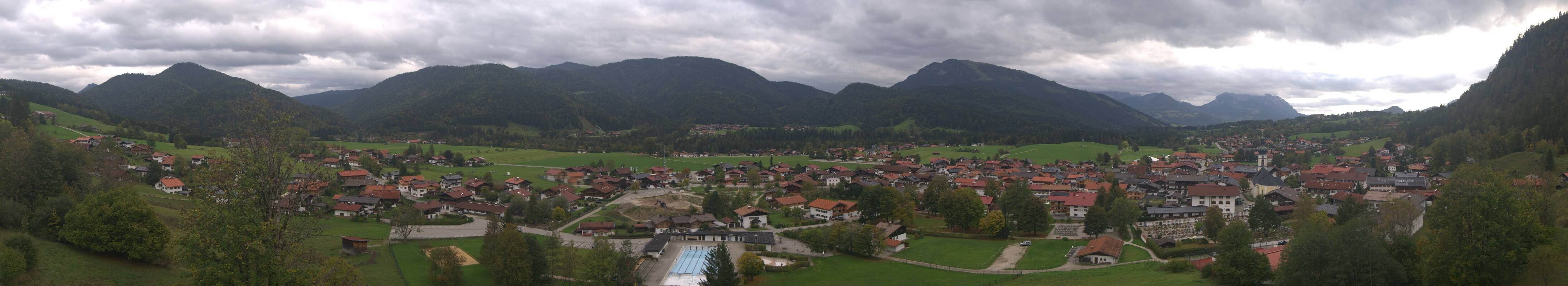 Archiv Foto Webcam Panoramablick auf das Dorf Reit im Winkl