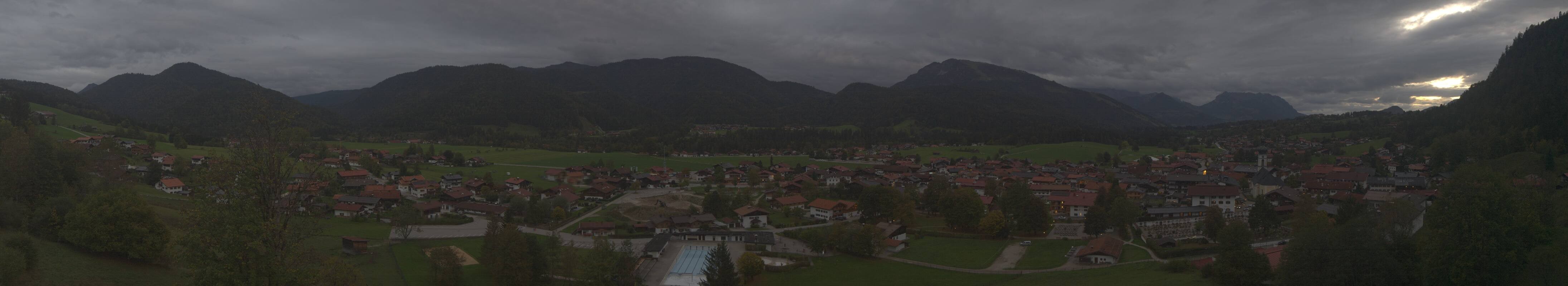 Archiv Foto Webcam Panoramablick auf das Dorf Reit im Winkl