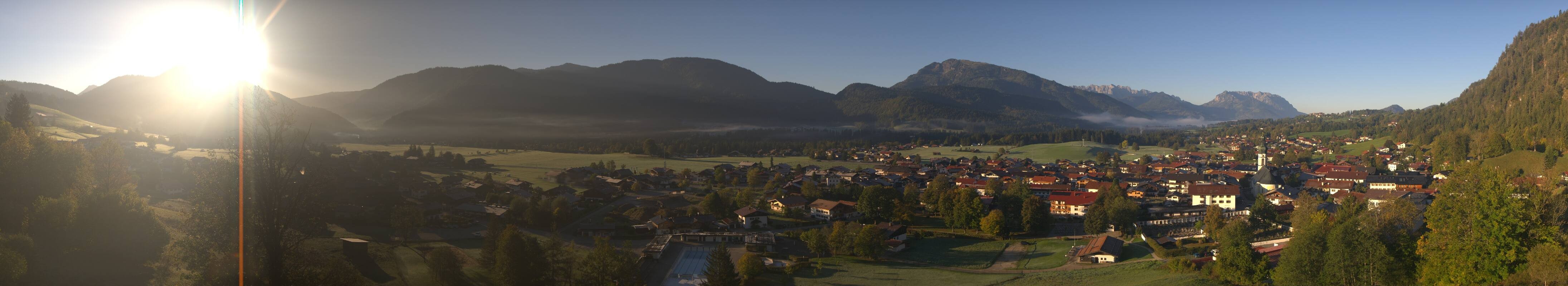Archiv Foto Webcam Panoramablick auf das Dorf Reit im Winkl