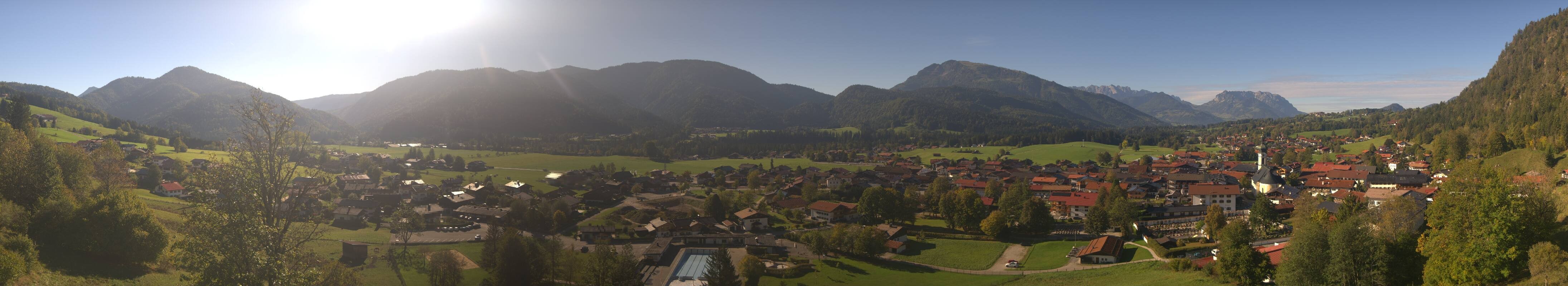 Archiv Foto Webcam Panoramablick auf das Dorf Reit im Winkl