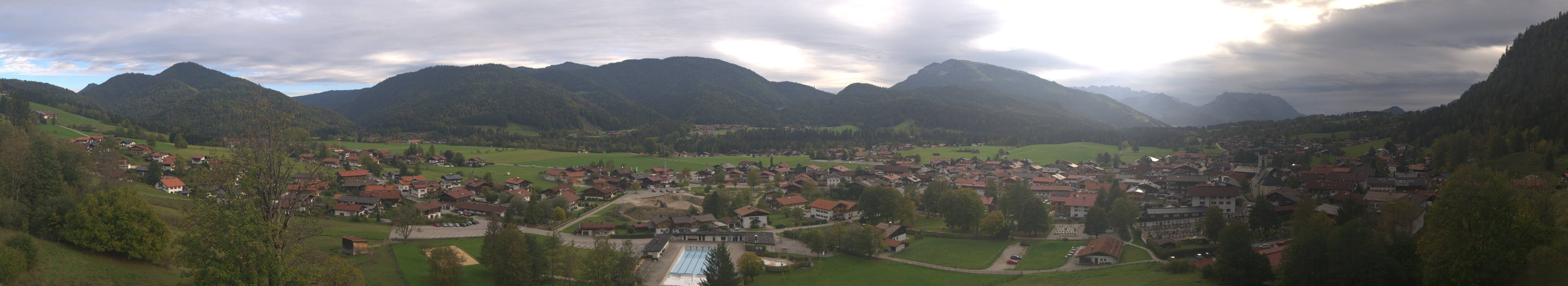 Archiv Foto Webcam Panoramablick auf das Dorf Reit im Winkl