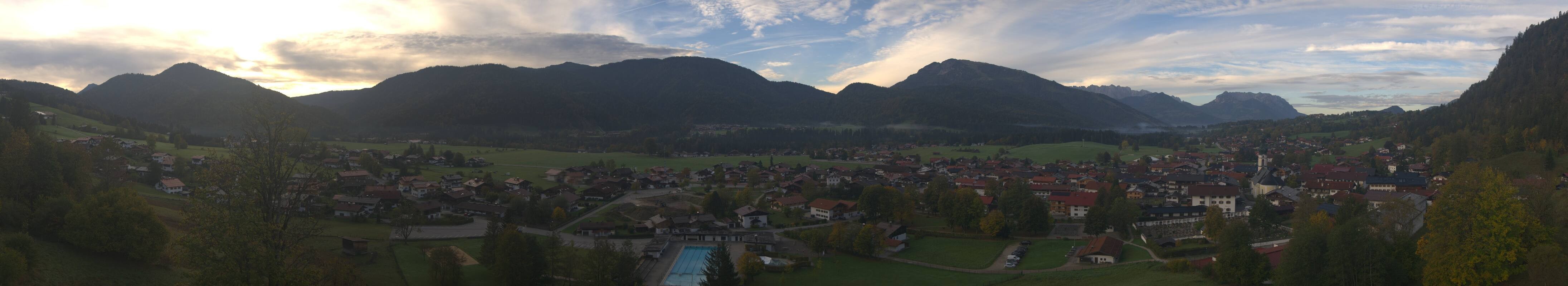 Archiv Foto Webcam Panoramablick auf das Dorf Reit im Winkl