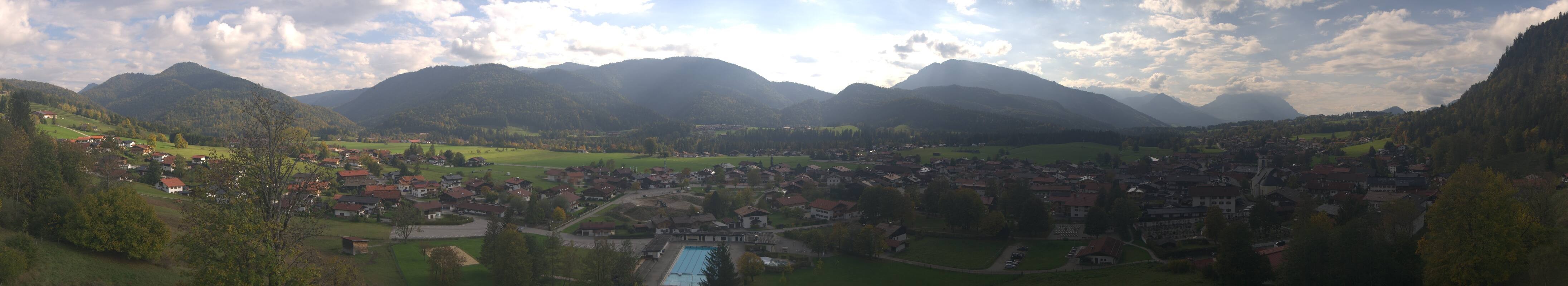 Archiv Foto Webcam Panoramablick auf das Dorf Reit im Winkl