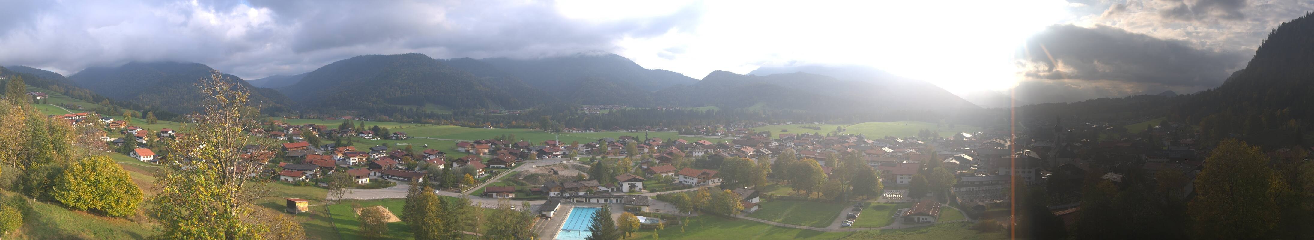Archiv Foto Webcam Panoramablick auf das Dorf Reit im Winkl