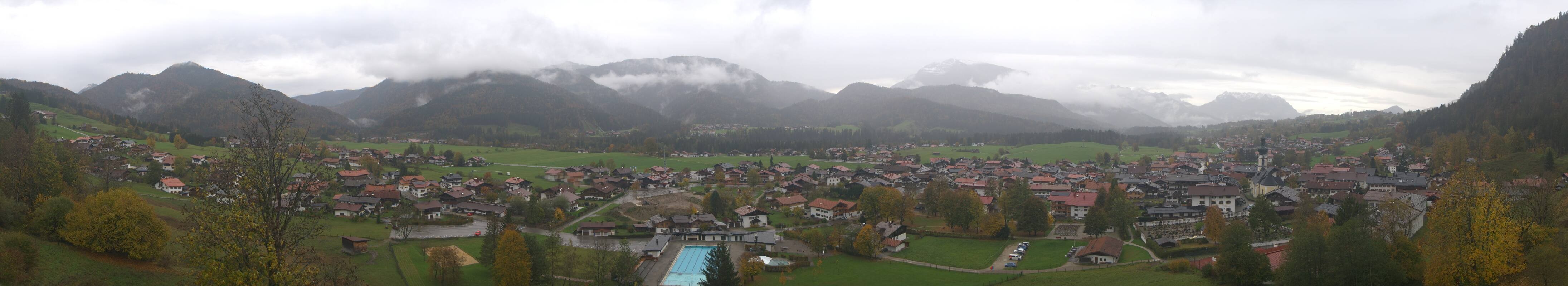 Archiv Foto Webcam Panoramablick auf das Dorf Reit im Winkl