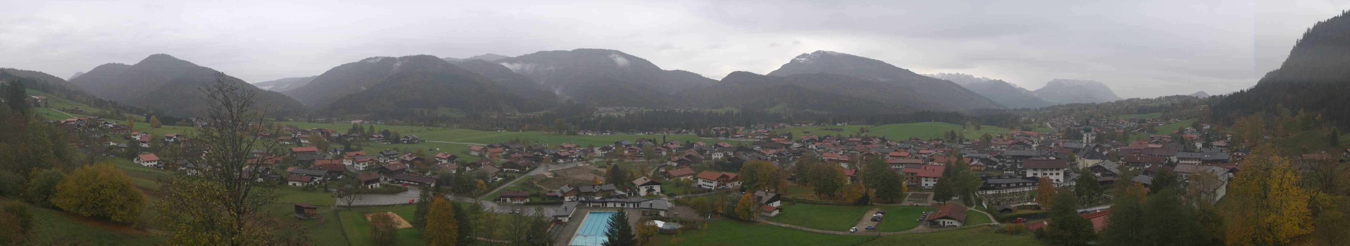 Archiv Foto Webcam Panoramablick auf das Dorf Reit im Winkl