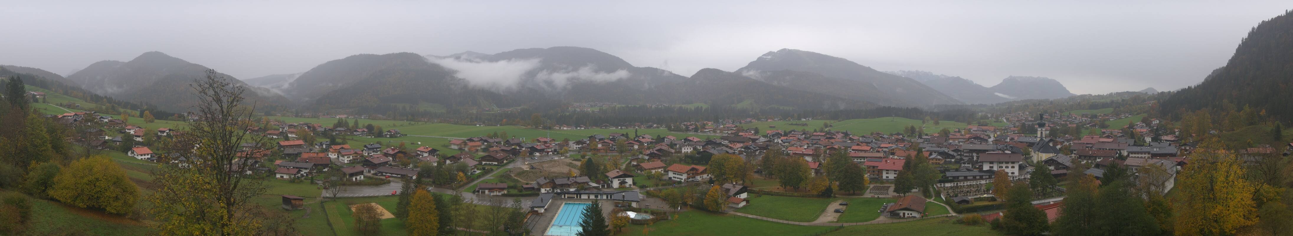 Archiv Foto Webcam Panoramablick auf das Dorf Reit im Winkl