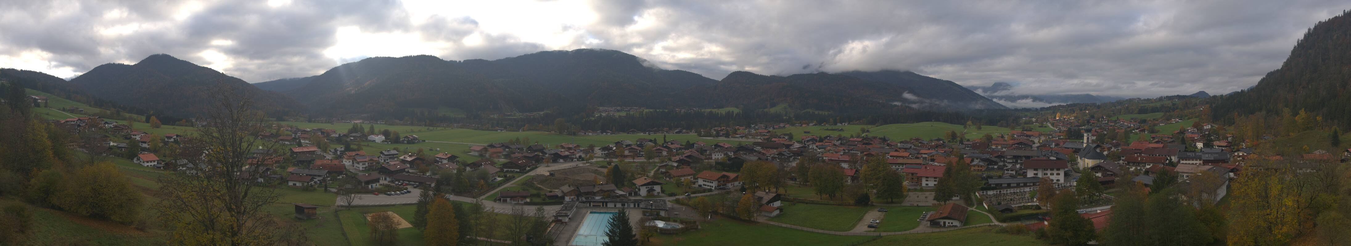 Archiv Foto Webcam Panoramablick auf das Dorf Reit im Winkl