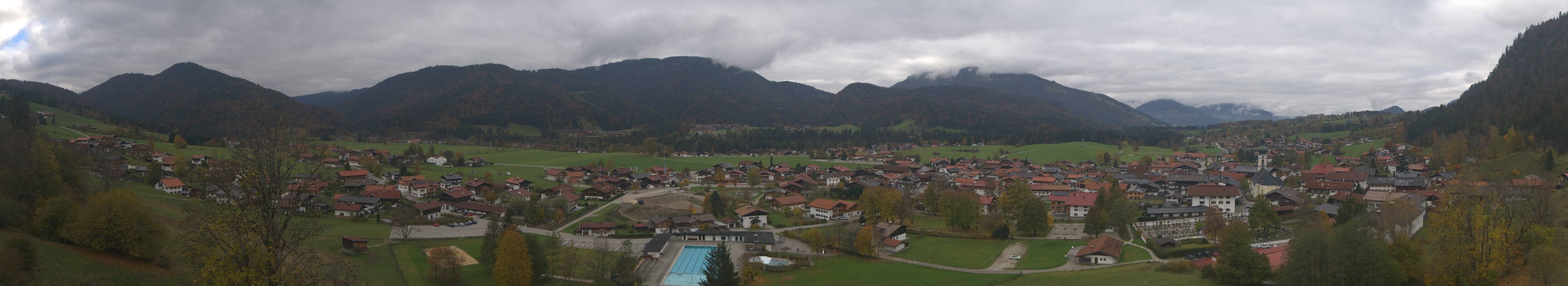 Archiv Foto Webcam Panoramablick auf das Dorf Reit im Winkl