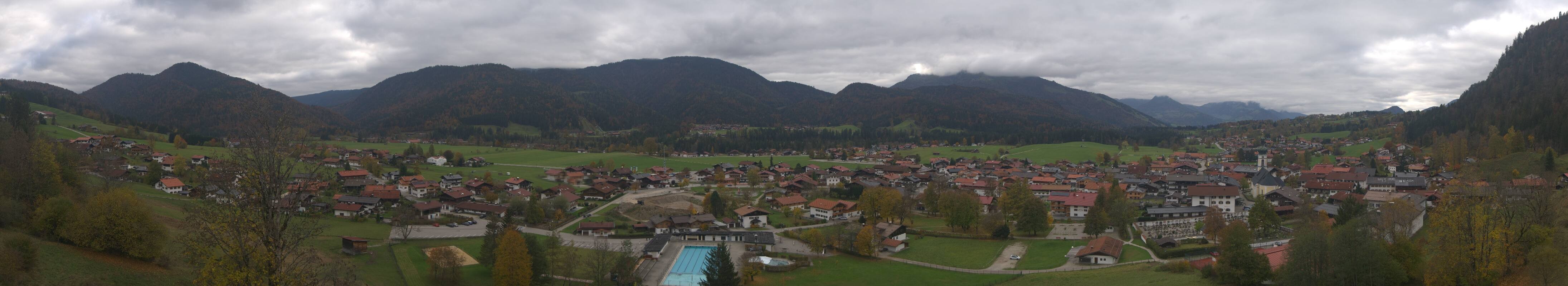 Archiv Foto Webcam Panoramablick auf das Dorf Reit im Winkl