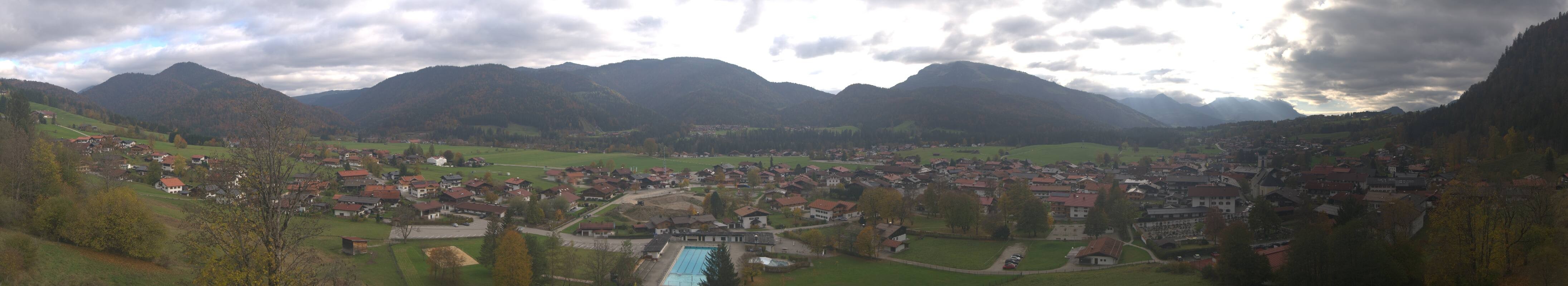 Archiv Foto Webcam Panoramablick auf das Dorf Reit im Winkl