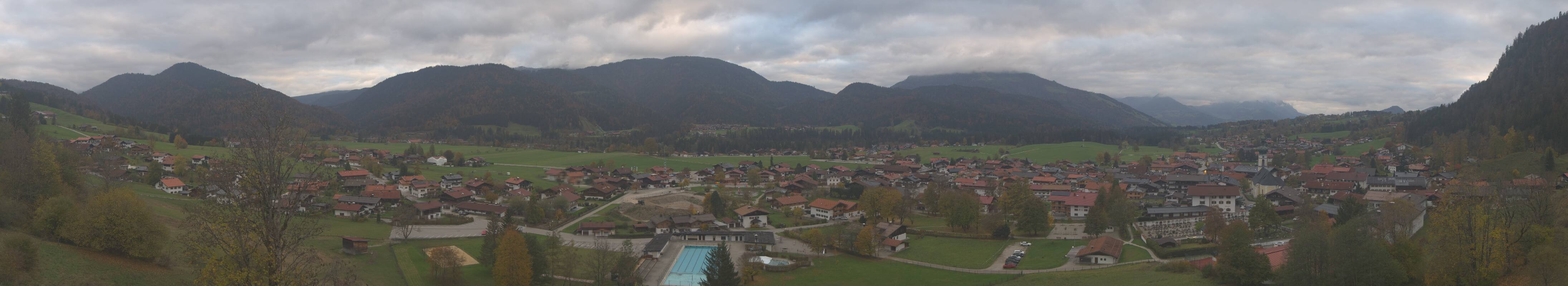 Archiv Foto Webcam Panoramablick auf das Dorf Reit im Winkl