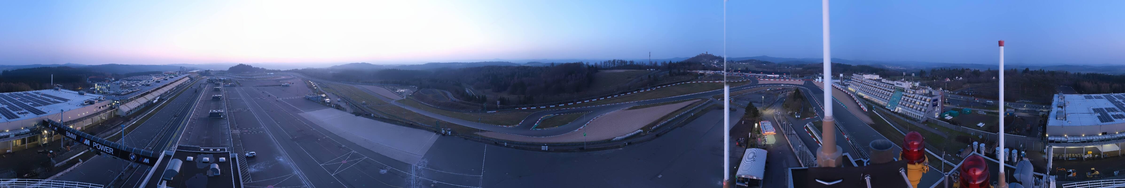 Archived image Webcam Nürburgring: Start/Finish line Grand Prix track