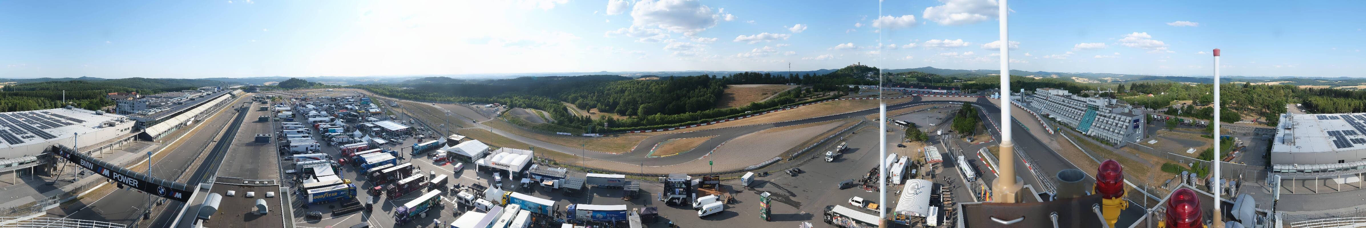 Archived image Webcam Nürburgring: Start/Finish line Grand Prix track