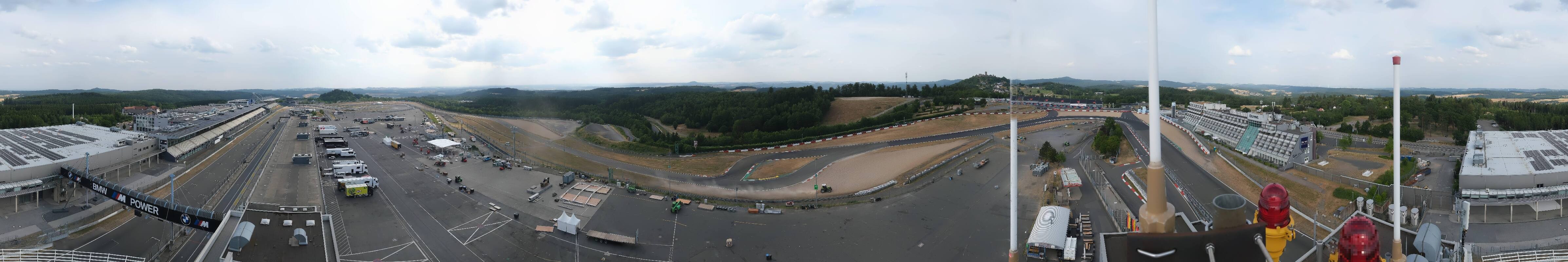 Archived image Webcam Nürburgring: Start/Finish line Grand Prix track