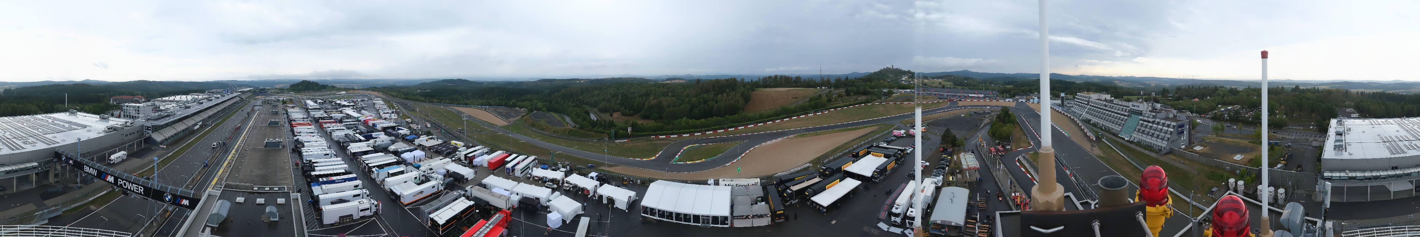 Archived image Webcam Nürburgring: Start/Finish line Grand Prix track