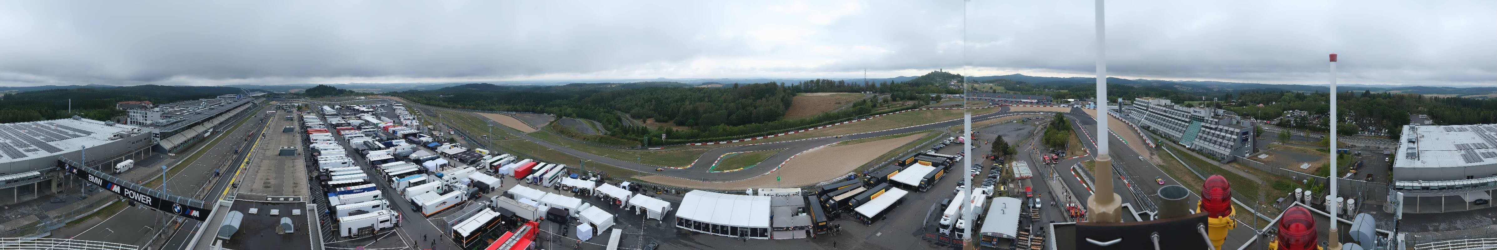 Archived image Webcam Nürburgring: Start/Finish line Grand Prix track