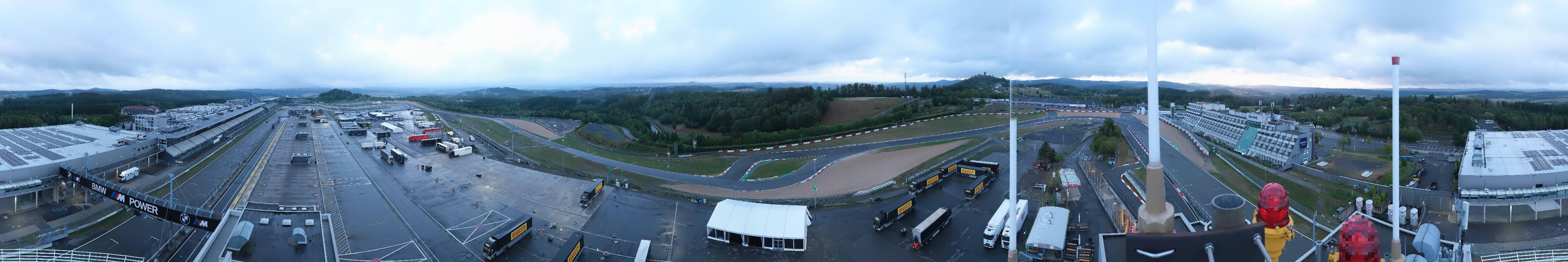 Archived image Webcam Nürburgring: Start/Finish line Grand Prix track