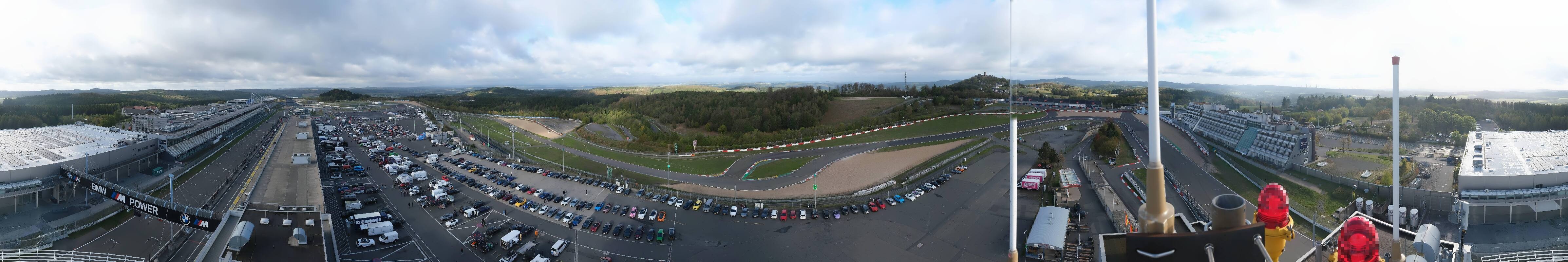 Archived image Webcam Nürburgring: Start/Finish line Grand Prix track