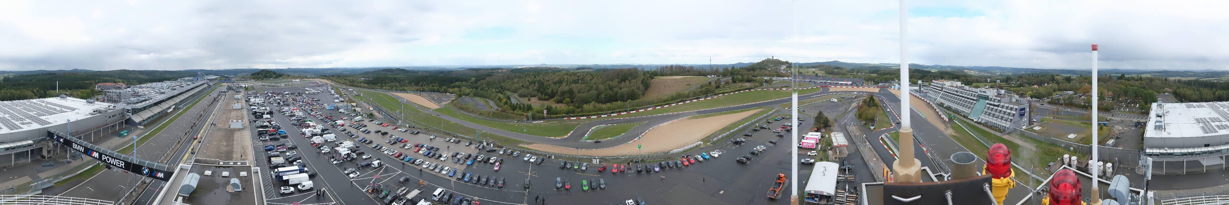 Archived image Webcam Nürburgring: Start/Finish line Grand Prix track