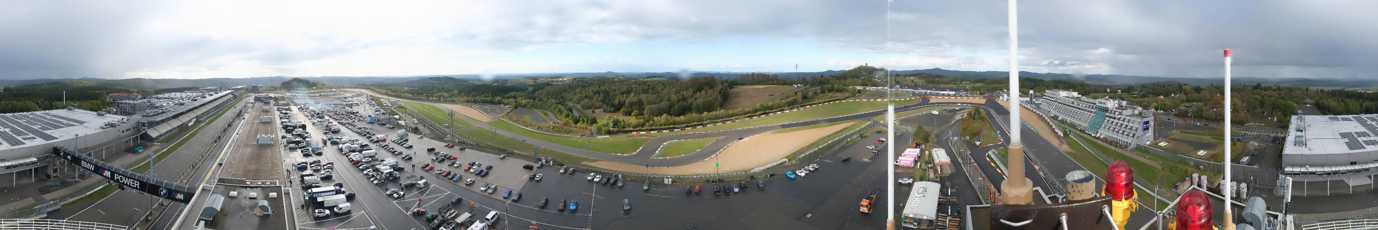 Archived image Webcam Nürburgring: Start/Finish line Grand Prix track