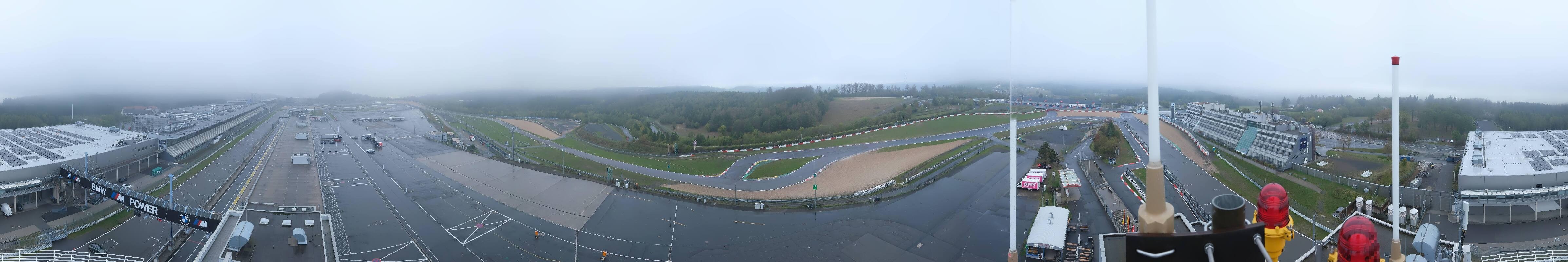 Archived image Webcam Nürburgring: Start/Finish line Grand Prix track