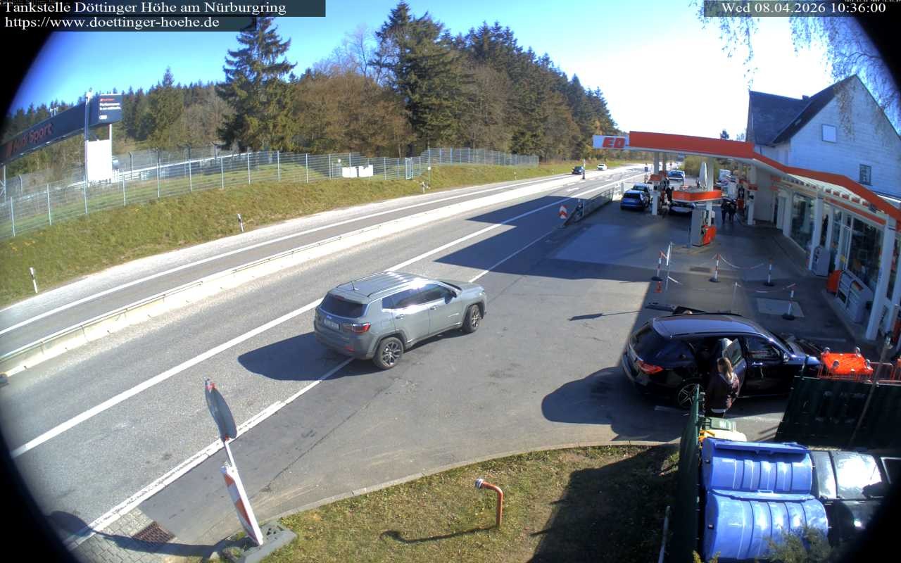 Archiv Foto Webcam Tankstelle Döttinger Höhe am Nürburgring