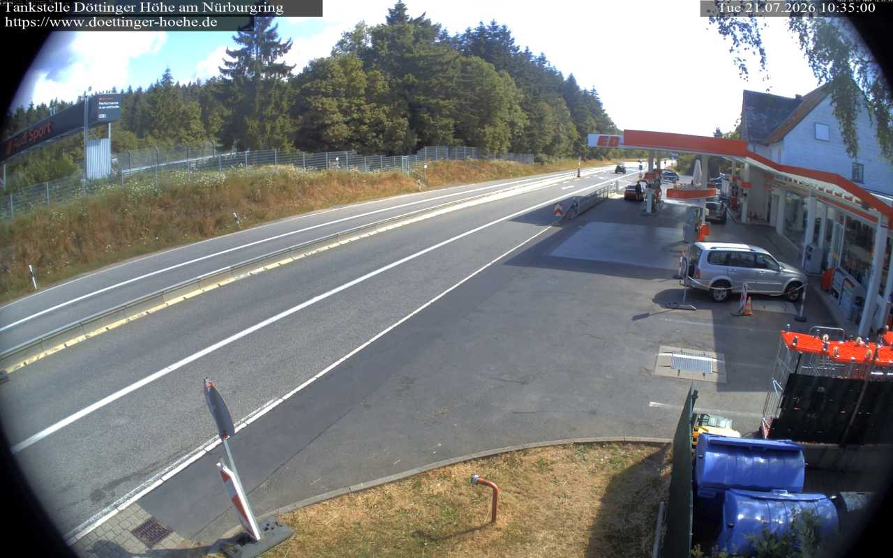 Archiv Foto Webcam Tankstelle Döttinger Höhe am Nürburgring