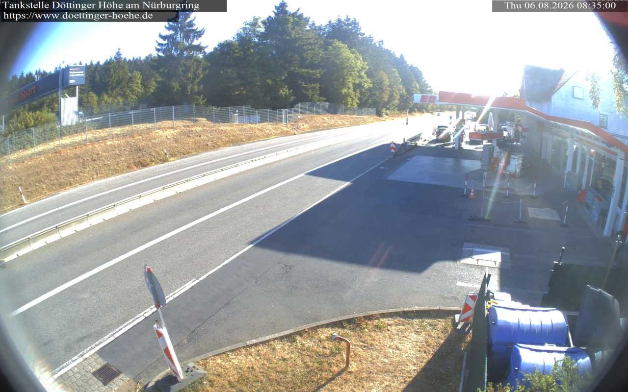 Archiv Foto Webcam Tankstelle Döttinger Höhe am Nürburgring