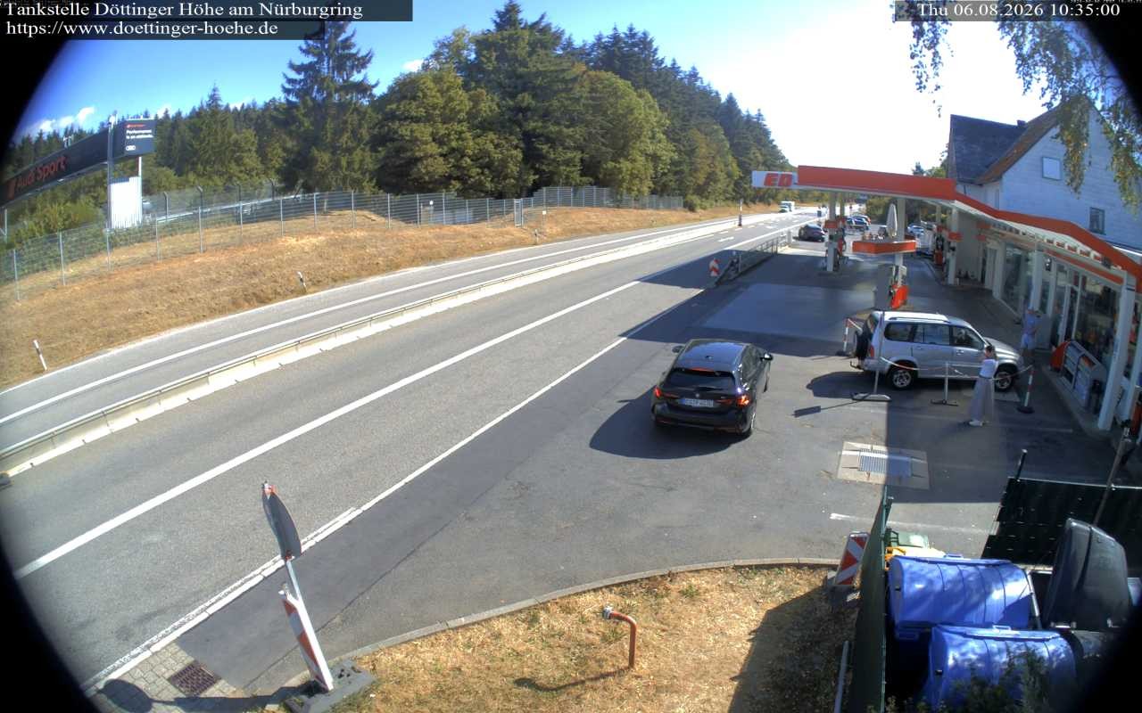 Archiv Foto Webcam Tankstelle Döttinger Höhe am Nürburgring
