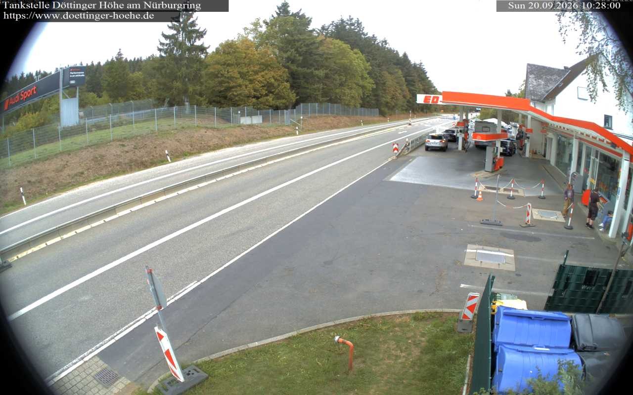 Archiv Foto Webcam Tankstelle Döttinger Höhe am Nürburgring