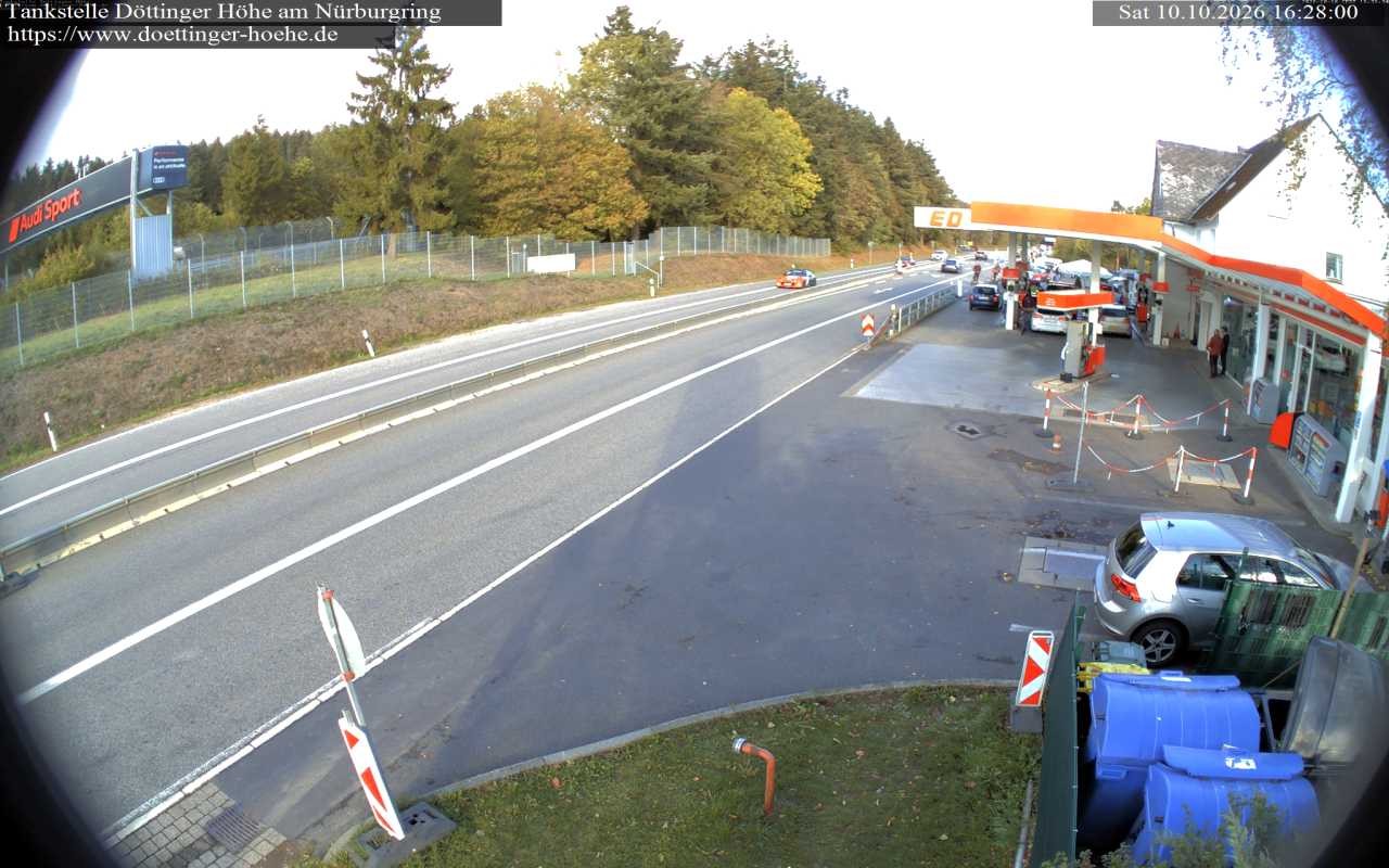 Archiv Foto Webcam Tankstelle Döttinger Höhe am Nürburgring