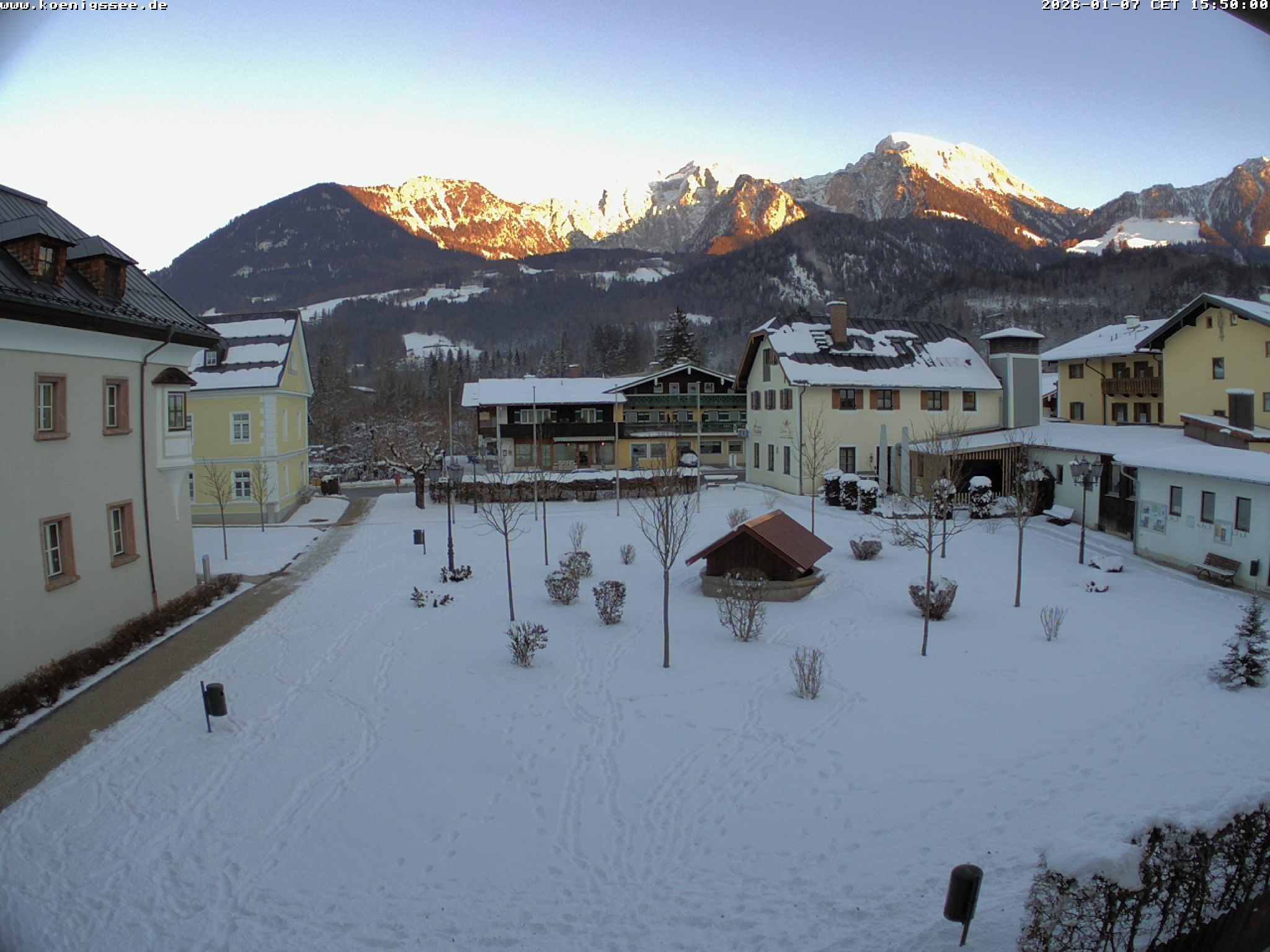 Archiv Foto Webcam Haus des Gastes - Königssee