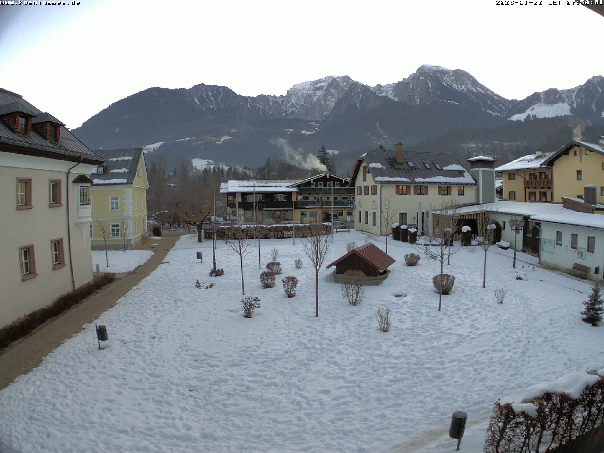 Archiv Foto Webcam Haus des Gastes - Königssee