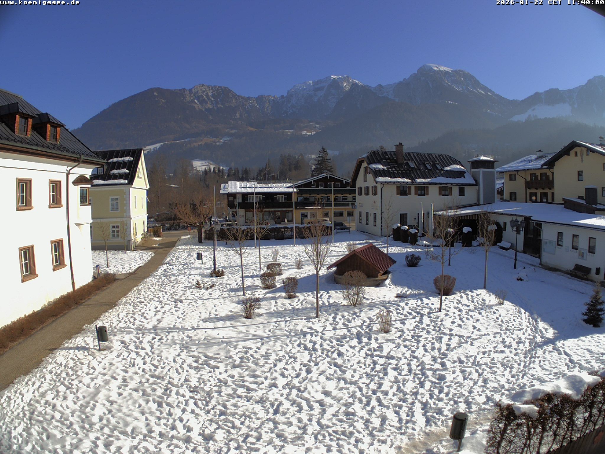 Archiv Foto Webcam Haus des Gastes - Königssee