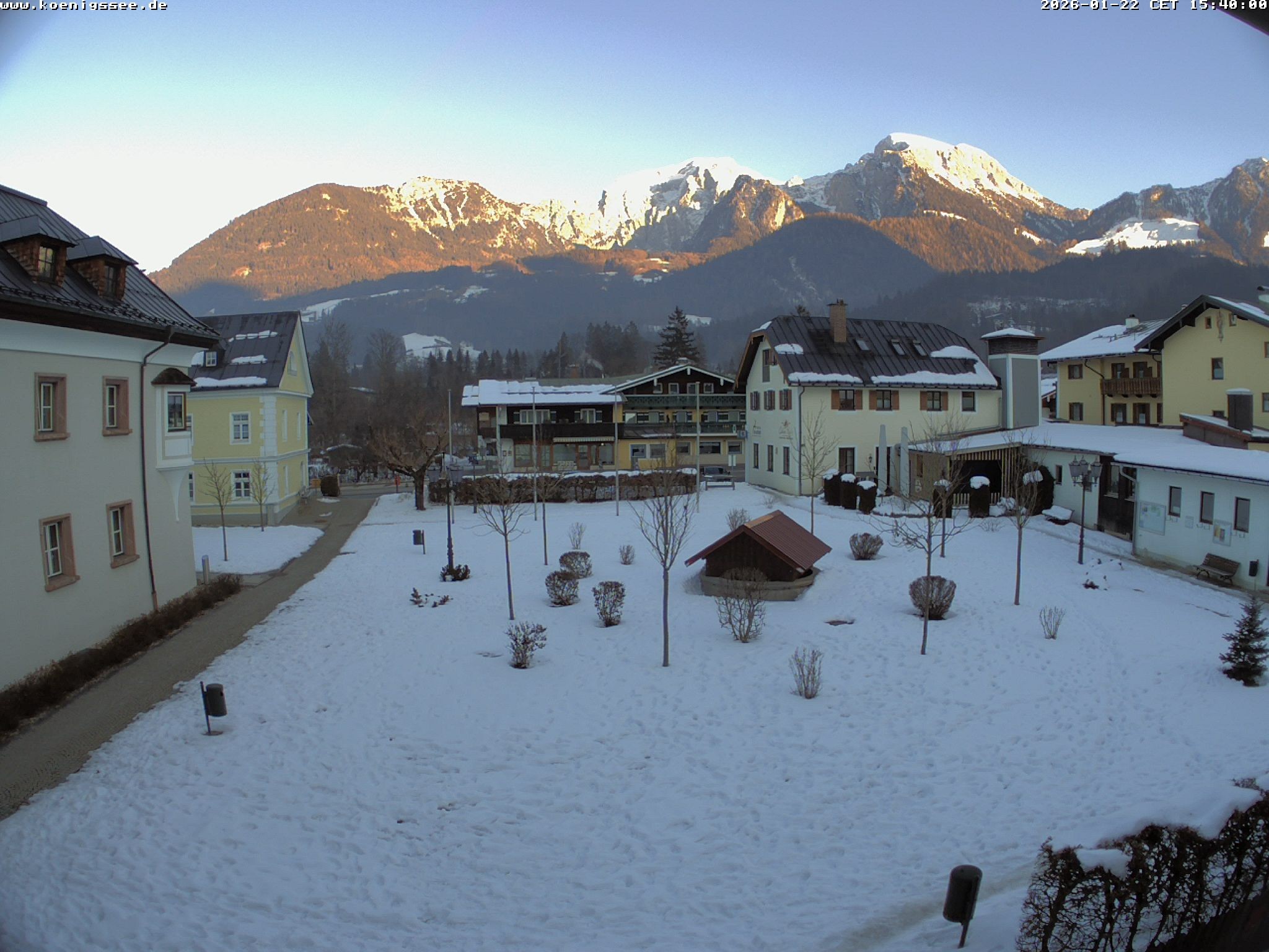 Archiv Foto Webcam Haus des Gastes - Königssee