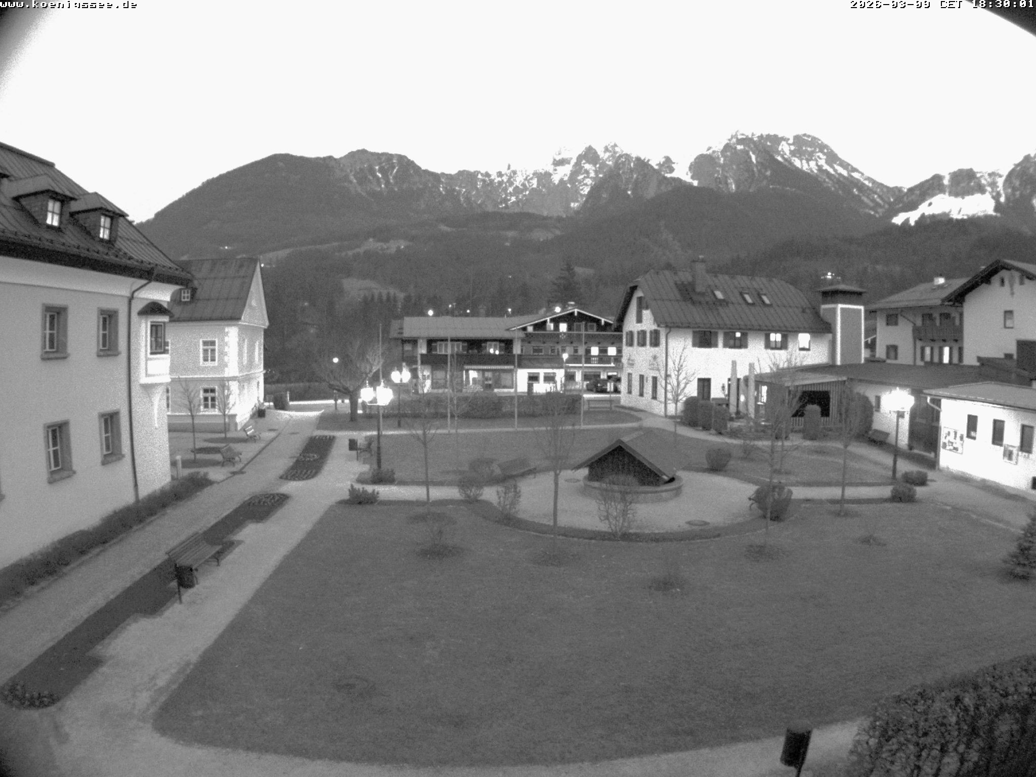 Archiv Foto Webcam Haus des Gastes - Königssee