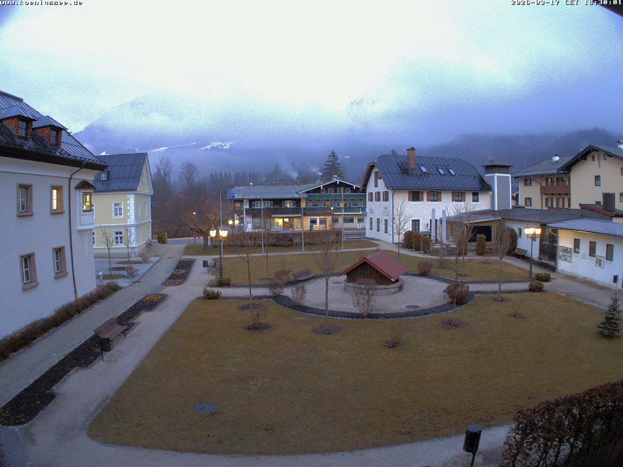 Archiv Foto Webcam Haus des Gastes - Königssee